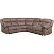 ACME Dollum Sectional Sofa  in 2-Tone Chocolate Velvet