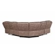 ACME Dollum Sectional Sofa  in 2-Tone Chocolate Velvet