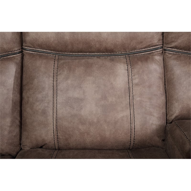 ACME Dollum Sectional Sofa  in 2-Tone Chocolate Velvet