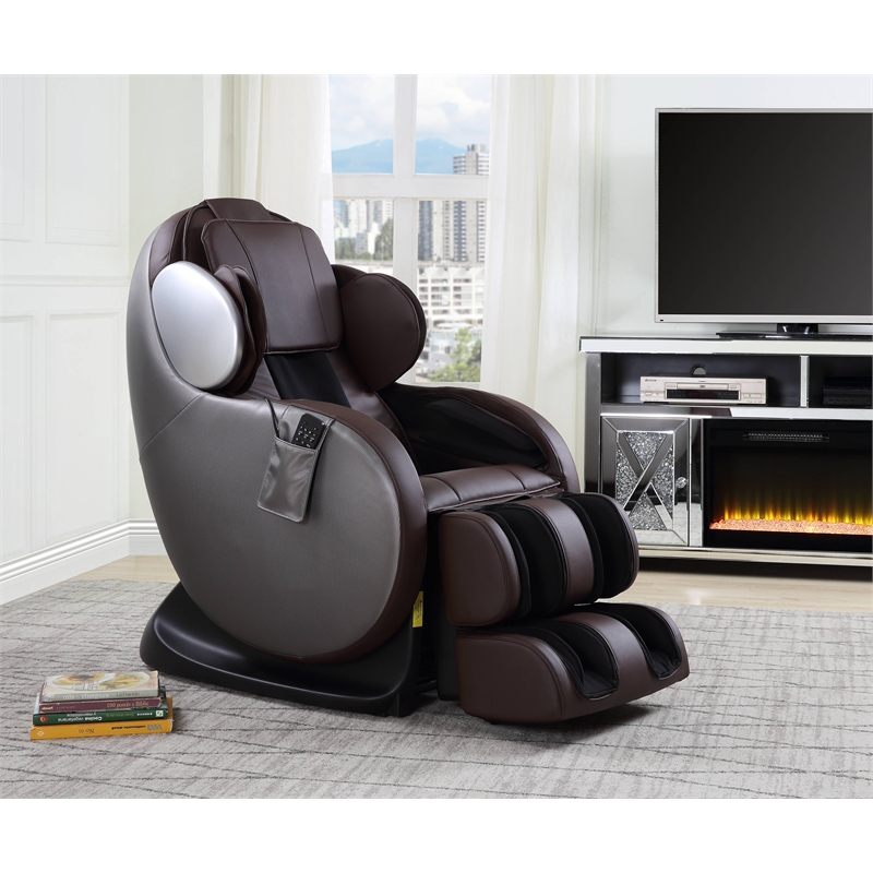 ACME Pacari Massage Chair in Chocolate PU