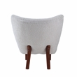ACME Zusud Accent Chair in White Teddy Sherpa