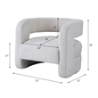 ACME Yitua Accent Chair in White Teddy Sherpa