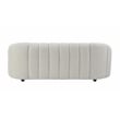 ACME Osmash Wooden Frame Sofa in White Teddy Sherpa