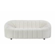 ACME Osmash Wooden Frame Sofa in White Teddy Sherpa