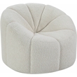 ACME Osmash Chair with Swivel in White Teddy Sherpa