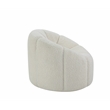 ACME Osmash Chair with Swivel in White Teddy Sherpa