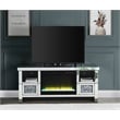 ACME Noralie Glass Fireplace TV Stand For TVs Upto 60