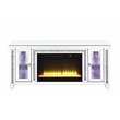 ACME Noralie LED Fireplace TV Stand For TVs Upto 60