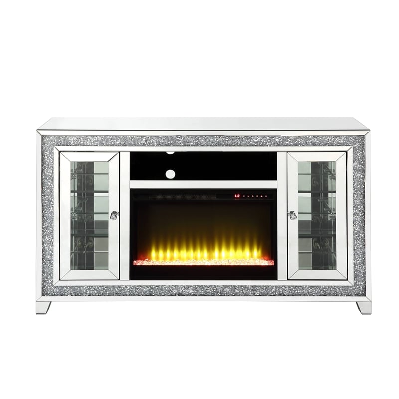 ACME Noralie LED Fireplace TV Stand For TVs Upto 60