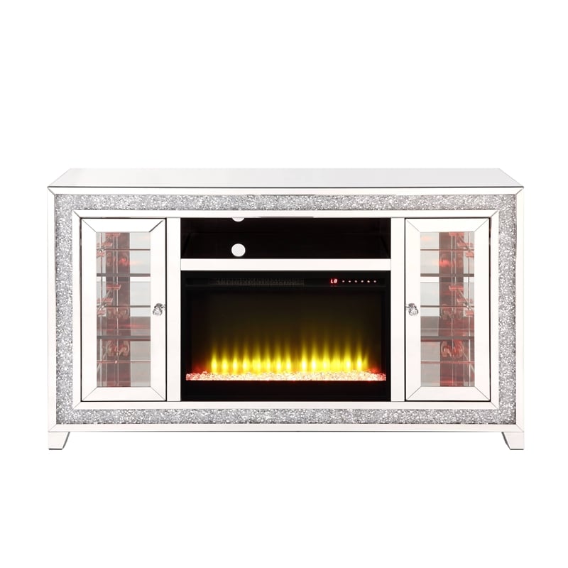 ACME Noralie LED Fireplace TV Stand For TVs Upto 60