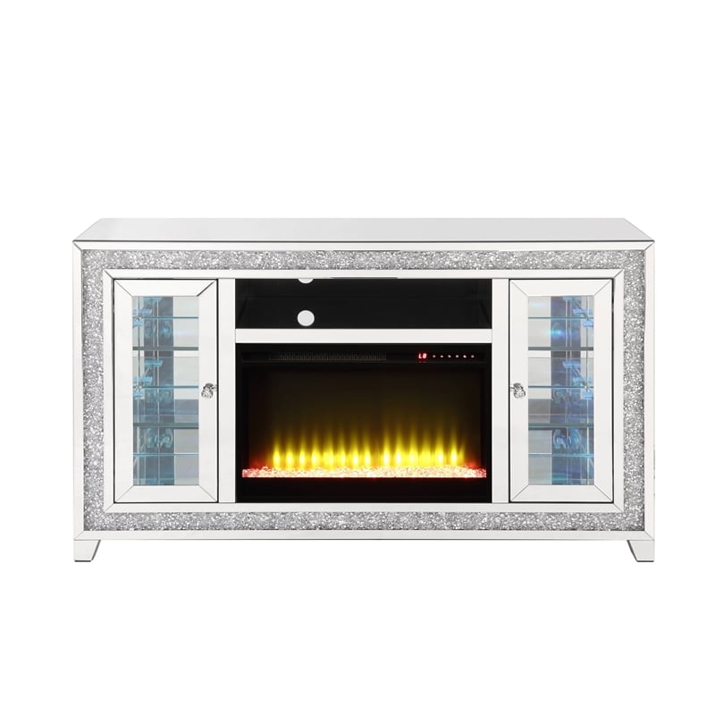 ACME Noralie LED Fireplace TV Stand For TVs Upto 60