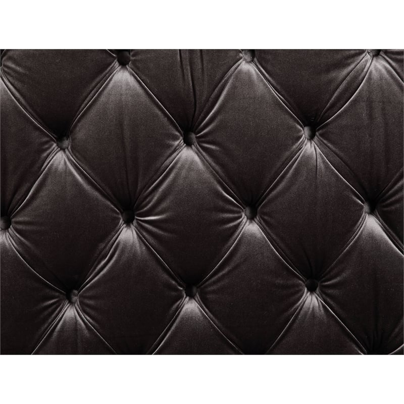 ACME Atesis Sectional Sofa  in  Dark Gray Velvet