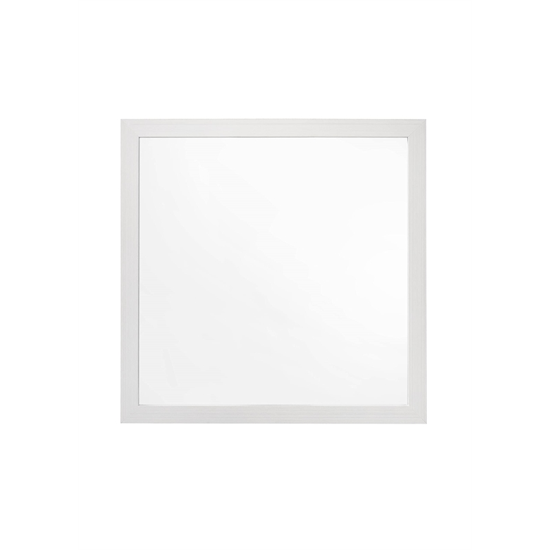 ACME Casilda Square Wooden Mirror in White