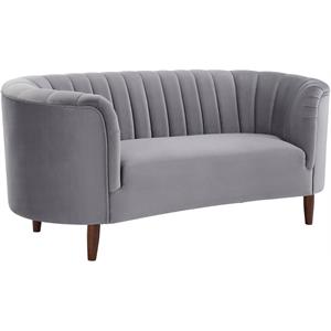 ACME Millephri Loveseat  in Gray Velvet