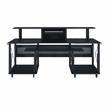 ACME Megara Frame Music Desk with Shelves And Compartments in Black Finish