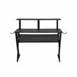 ACME Annette Wooden Music Desk with Shelves in Black Finish