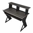 ACME Annette Wooden Music Desk with Shelves in Black Finish