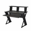 ACME Annette Wooden Music Desk with Shelves in Black Finish