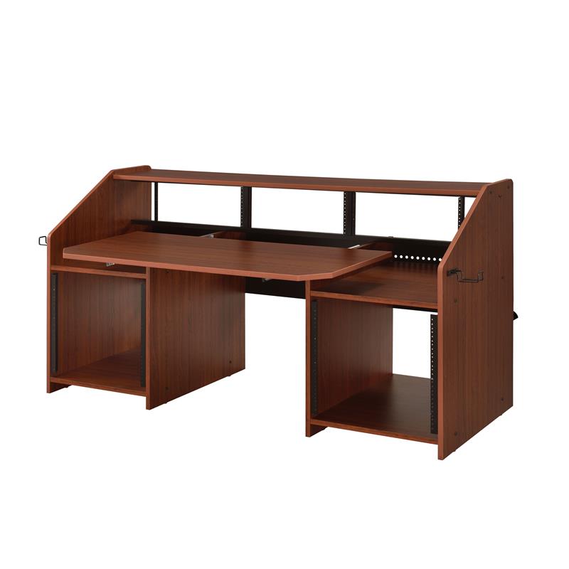 ACME Annette Music Desk with Shelves in Natural and Black Finish