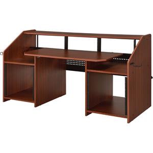 ACME Annette Music Desk with Shelves in Natural and Black Finish