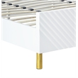 ACME Gaines Queen Bed in White High Gloss Finish
