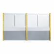 ACME Gaines Queen Bed in Gray High Gloss Finish