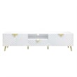 ACME Gaines TV Stand in White High Gloss Finish