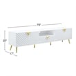 ACME Gaines TV Stand in White High Gloss Finish