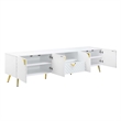 ACME Gaines TV Stand in White High Gloss Finish