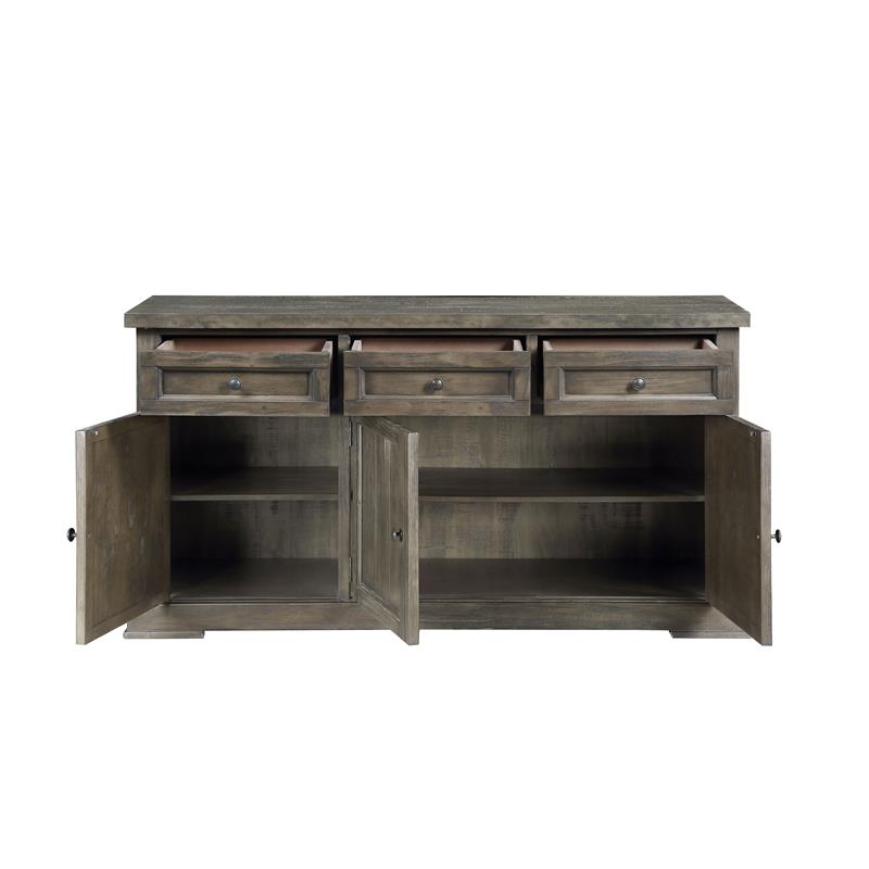 ACME Landon Server in Salvage Gray Finish