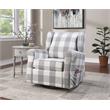 ACME Patli Swivel Chair with Glider  in Gray Fabric