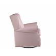 ACME Tamaki Swivel Chair with Glider in Pink Fabric