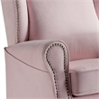 ACME Tamaki Swivel Chair with Glider in Pink Fabric