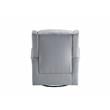 ACME Zeger Swivel Chair with Glider in Gray Fabric