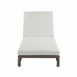 ACME Salena Patio Sun Lounge in Beige Fabric & Gray Finish