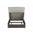 ACME Salena Patio Sun Lounge in Beige Fabric & Gray Finish