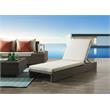 ACME Salena Patio Sun Lounge in Beige Fabric & Gray Finish