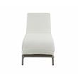 ACME Salena Patio Sun Lounge in Beige Fabric & Gray Finish