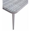 ACME Jenneva 7Pc Patio Dining Set in Night Green Fabric & Gray Finish