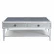 ACME Katia Coffee Table in Rustic Gray & Weathered White Finish