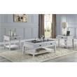 ACME Katia Coffee Table in Rustic Gray & Weathered White Finish