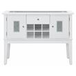 ACME Elizaveta Wooden Storage Server in Gray and White High Gloss