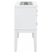 ACME Elizaveta Wooden Storage Server in Gray and White High Gloss