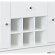 ACME Elizaveta Wooden Storage Server in Gray and White High Gloss
