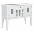ACME Elizaveta Wooden Storage Server in Gray and White High Gloss