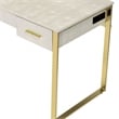 ACME Myles Vanity Set with USB Port in Antique White and Champagne Metal