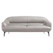 ACME Leonia Upholstery Sofa with Sloped Arms in Taupe Leather