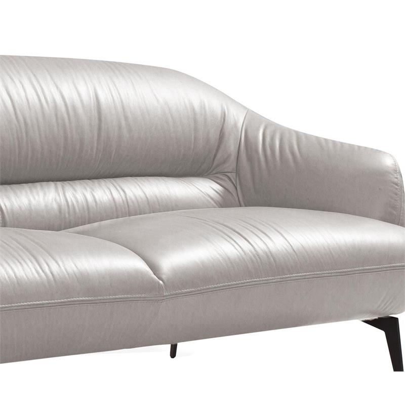 ACME Leonia Upholstery Sofa with Sloped Arms in Taupe Leather