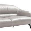 ACME Leonia Upholstery Sofa with Sloped Arms in Taupe Leather