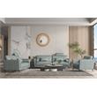 ACME Tussio Upholstery Sofa with 5 Pillows in Watery Leather